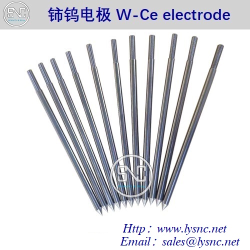 Tungsten-Cerium electrode